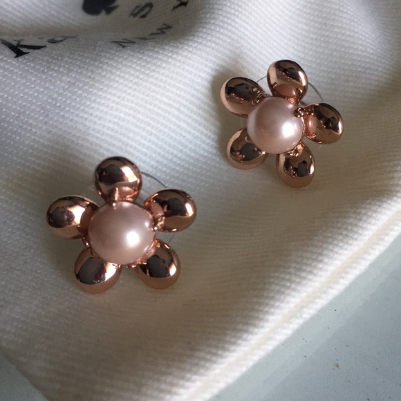 kate spade Jewelry - Kate spade rose gold studs